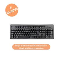KM-720 F Türkçe USB Kablolu Standart Klavye