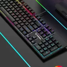 Tk-05 Kablolu Mekanik Blue Switch Rgb Işıklı Gaming Klavye Siyah