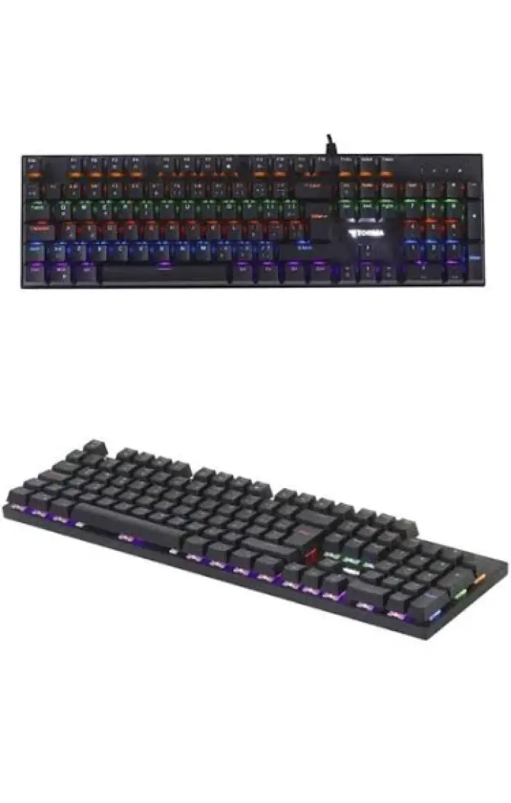 Tk-05 Kablolu Mekanik Blue Switch Rgb Işıklı Gaming Klavye Siyah
