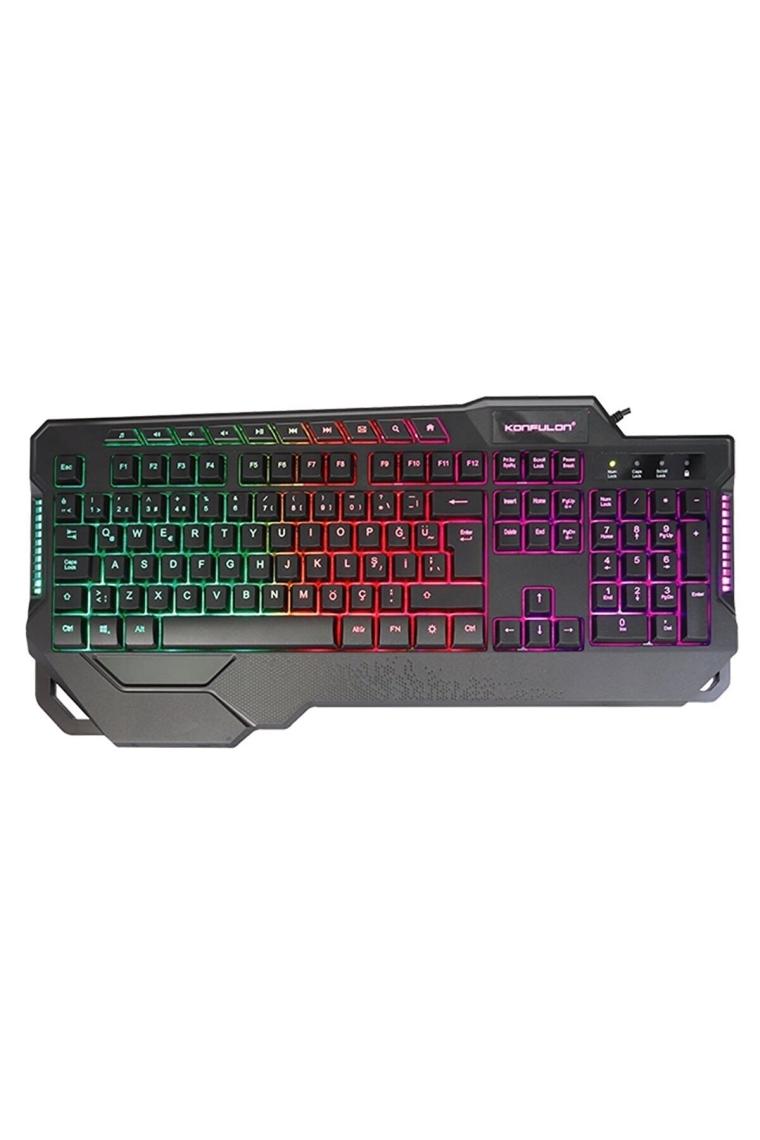 Trol Simug Mekanik Gaming Mk80 Rgb Işıklı Oyuncu Türkçe Q Klavye 1.5 M Örgü Kablo