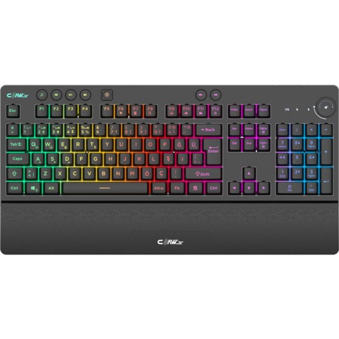 Claw's Havoc Kablosuz - Chromatic Rgb - Bilek Destekli - Multimedya & Ses Kontrol Tuşlu Membran Oyuncu Klavyesi