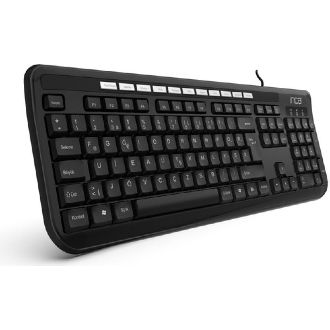 INCA IK-274FU /USB Multimedia Black Laser Print Teknoloji Klavye