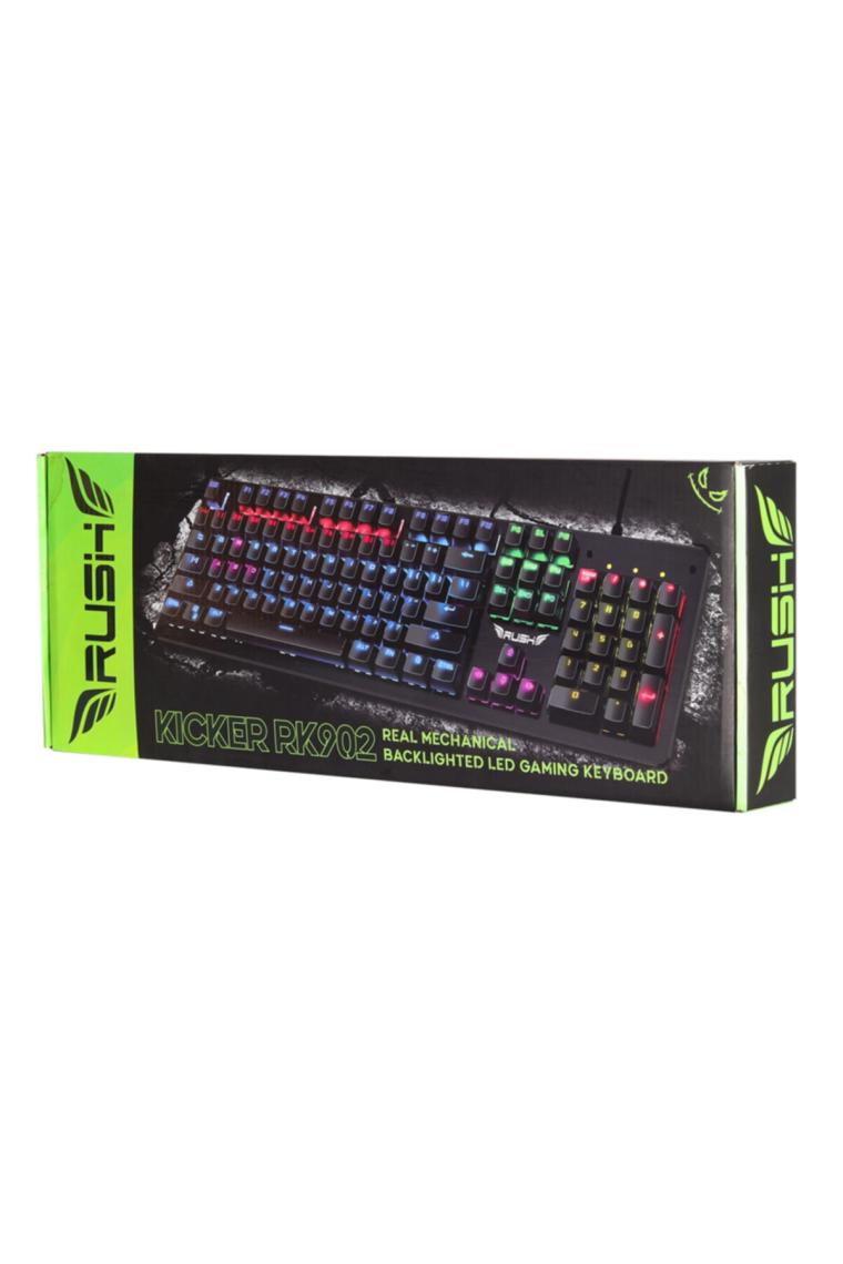 Kicker Rk902 Mavi Switch Rainbow Mekanik Gaming Oyuncu Klavyesi