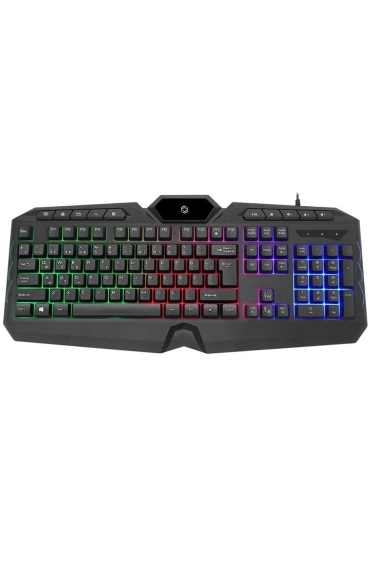 Fk-4860qu Siyah Usb Türkçe Q Multimedya Işıklı Gaming Oyuncu Klavyesi