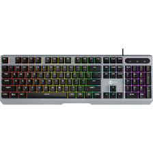 Lenovo Lecoo KB121 USB Kablolu Makro Tuşlu Rainbow Efektli Mekanik Hisli Membran Gaming Q Siyah Klavye