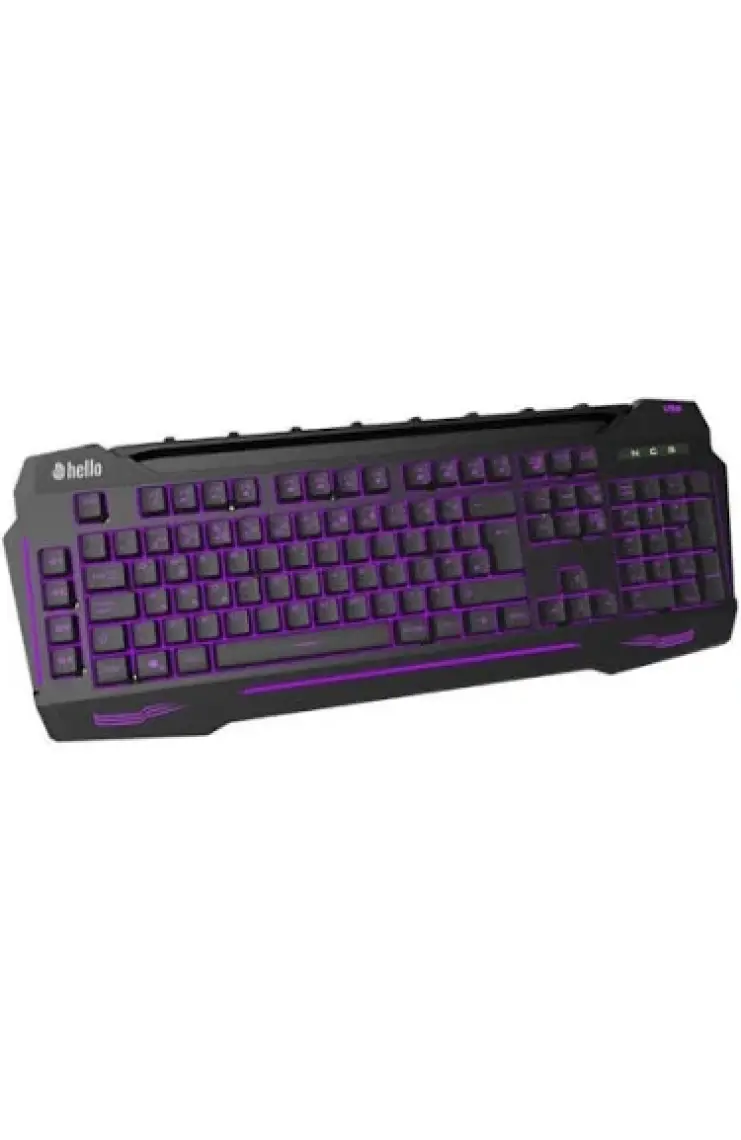 Hello HL-4616 4 Makro Tuşlu 3 Renk Işıklı  Oyuncu Klavye
