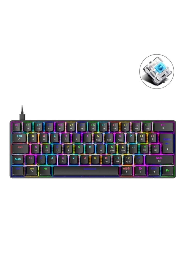 Sarftech T60 Blue Switch Siyah Kablolu Mekanik Oyuncu Klavyesi