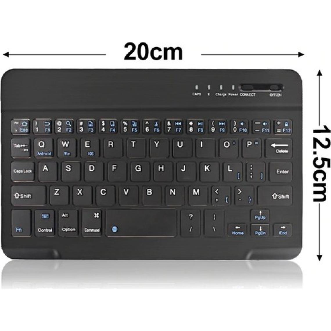TriLine Mini Bluetooth Kablosuz Şarjlı Pilli Slim Rubber Klavye