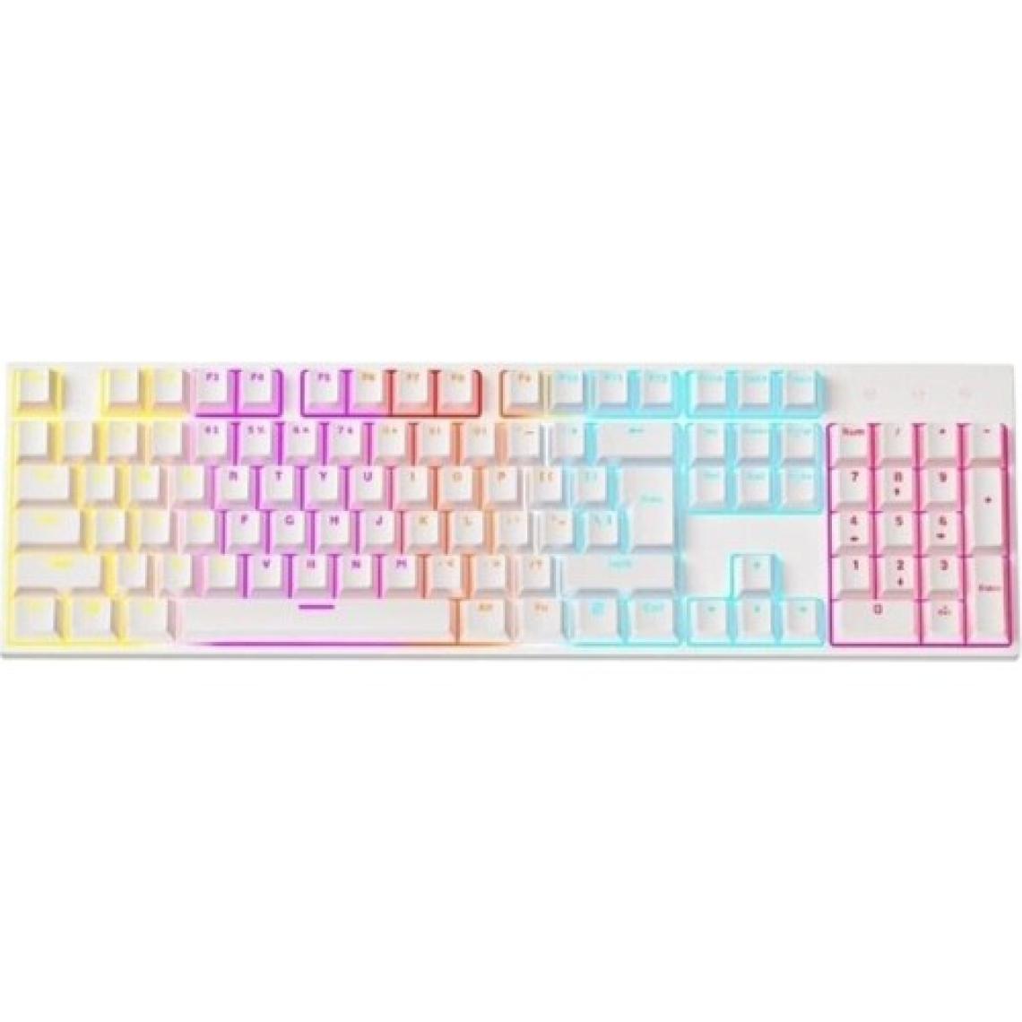 Sarftech Beyaz Rgb Mavi Switch Q Gaming Tam Mekanik Kablolu Oyuncu Klavyesi K50 Bkb4