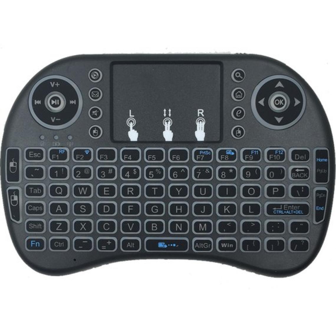 Airstorr Mini Kablosuz Klavye Tek El Klavye 2.4g USB Kablosuz Klavye