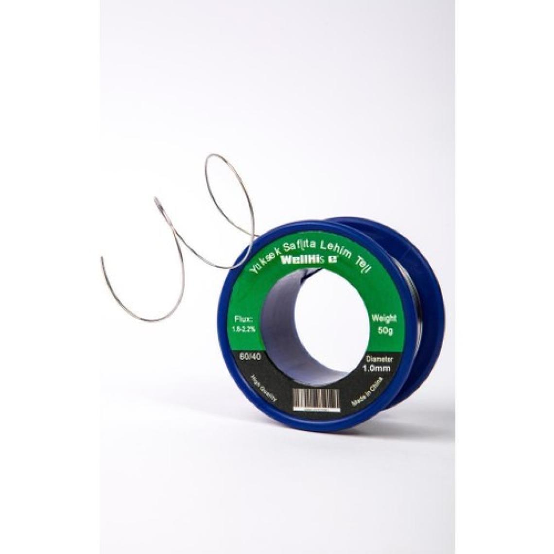 Wellhise Lehim Teli 1.0 mm 50 Gr 60/40 Fluxlu Lehim Teli