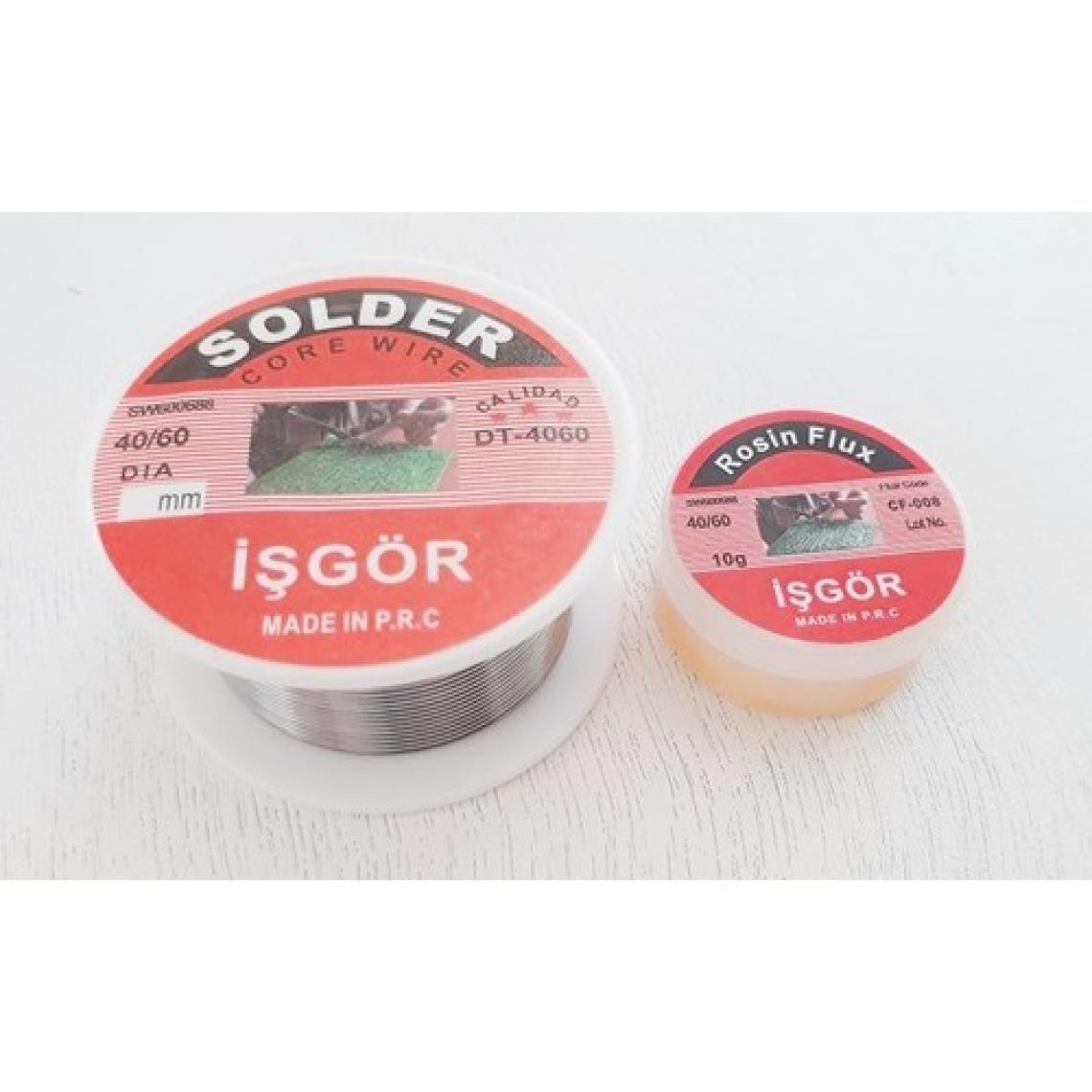 İşgör Lehim Pastası ve Lehim Teli Lehimleme Kremi Solder 40/60