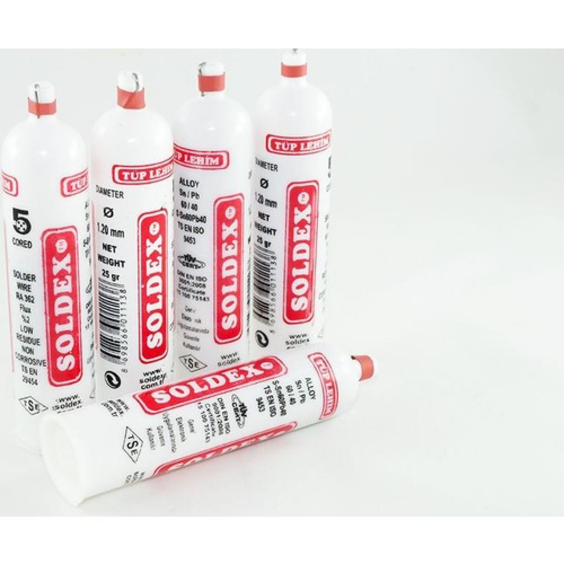 Soldex 1.2 Mm 25 Gr Tüp Lehim Teli Sn60 Pb40