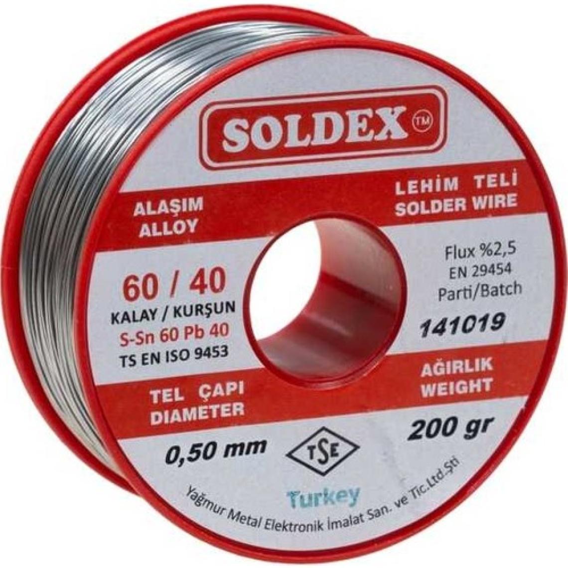 Soldex 0,5 mm 200 gr Lehim Atma Teli