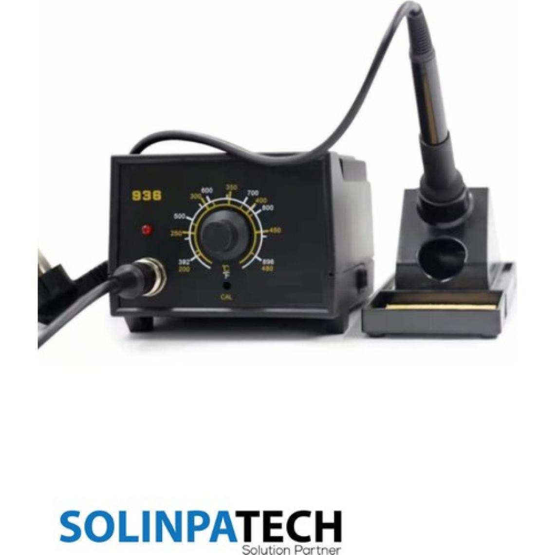 Solinpatech 936 Ayarlı Istasyonlu 60W Yüksek Kalite Sıcaklık Ayarlanabilir Isı Ayarlı Istasyon Havya