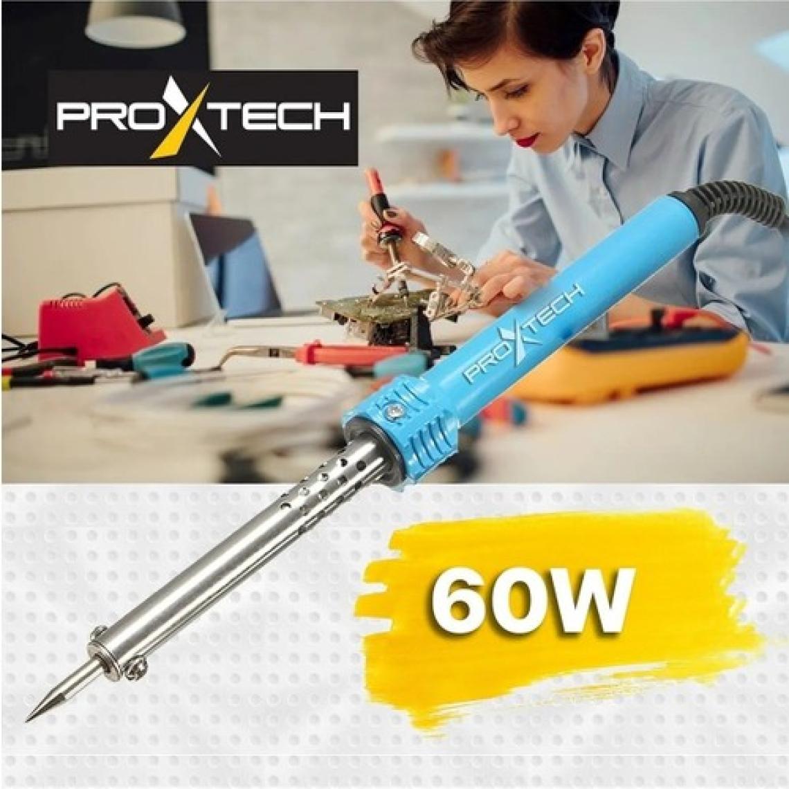Proxtech  Full Takım 60W Lehim Makinesi - Kalem Havya - Leyim Tel - Pasta Stand - Silikon Tabancası Lehim Pompası