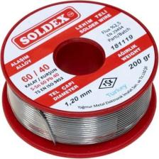 Soldex 1.2 mm 200 G Lehim Teli (%60 Sn / %40 Pb)