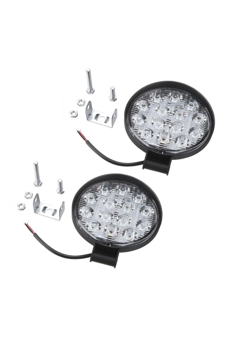 Dekohop Off Road 14 Led 42 Watt Yuvarlak Traktör Tır Kamyon Tekne Sis Farı Projektör Çalışma Lambası