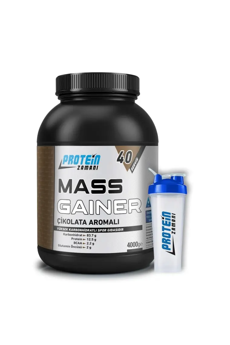 Protein Zamanı Mass Gainer Karbonhidrat Tozu 4000 gr 40 Servis Çikolata Aromalı