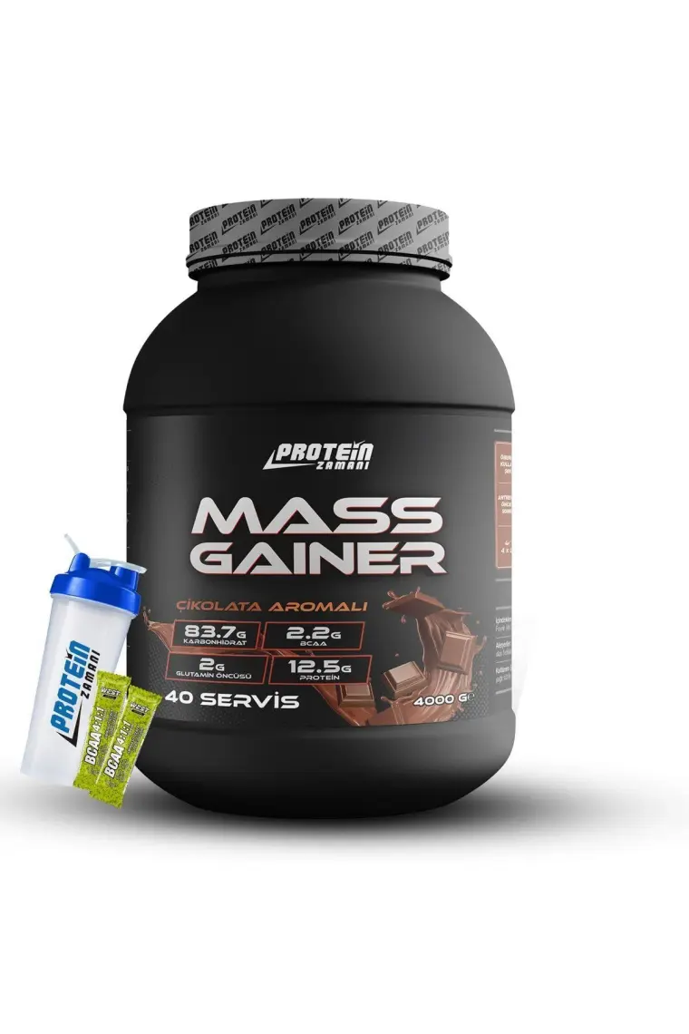 Protein Zamanı Mass Gainer Karbonhidrat Tozu 4000 gr 40 Servis Çikolata Aromalı
