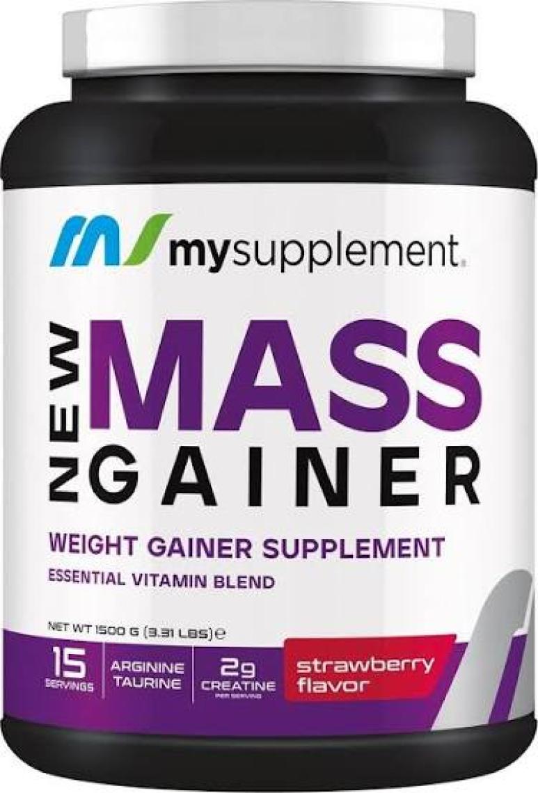 Mass Gainer 1500 gr Çilek 15 Servis Karbonhidrat Tozu 72 gr Karbonhidrat 18GR Protein 2gr Kreatin