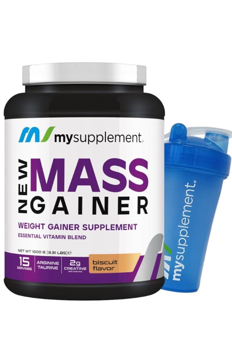 MySupplement Mass Gainer 1500 gr Bisküvi 15 Servis Karbonhidrat Tozu 72 gr Karbonhidrat 18 gr Protein 2 gr Kreatin