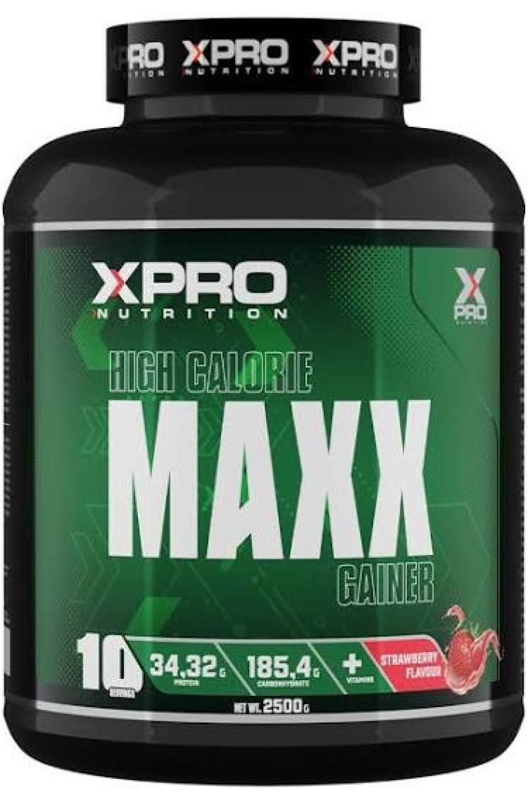 Xpro Nutrition Maxx Gainer Karbonhidrat Tozu 2500GR Çilek Aromalı