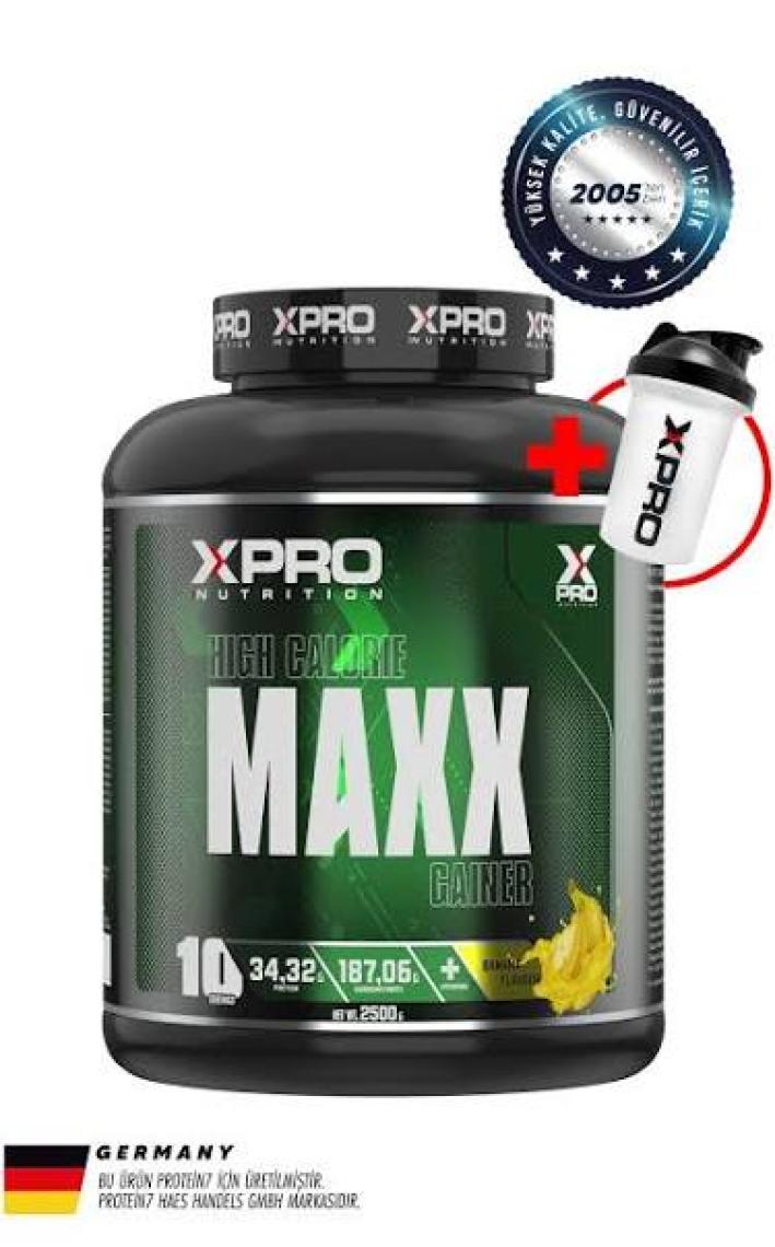 Xpro Nutrition Maxx Gainer Karbonhidrat Tozu 2500GR Çilek Aromalı