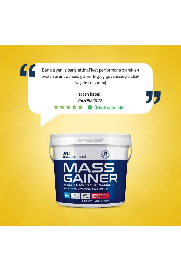 Mysupplement Mass Gainer Karbonhidrat Tozu Çikolata 5000 gr