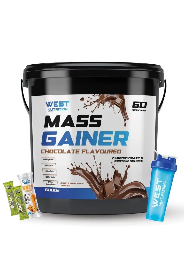West Nutrition Mass Gainer Karbonhidrat Tozu 6000 Gr + Shaker