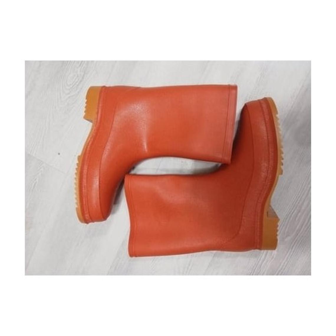 Çiğdem Kundura Ulaş Krep Kauçuk Taban Çizme Unisex  - Turuncu Orta - 43