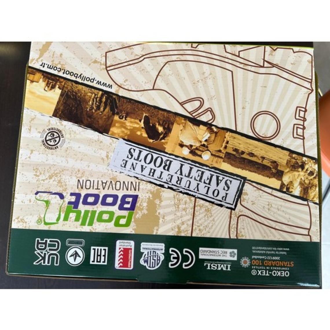 Polly Boot Pollyboot Vega S4 Çelik Burunlu Haki Renk Çizme 44 Numara