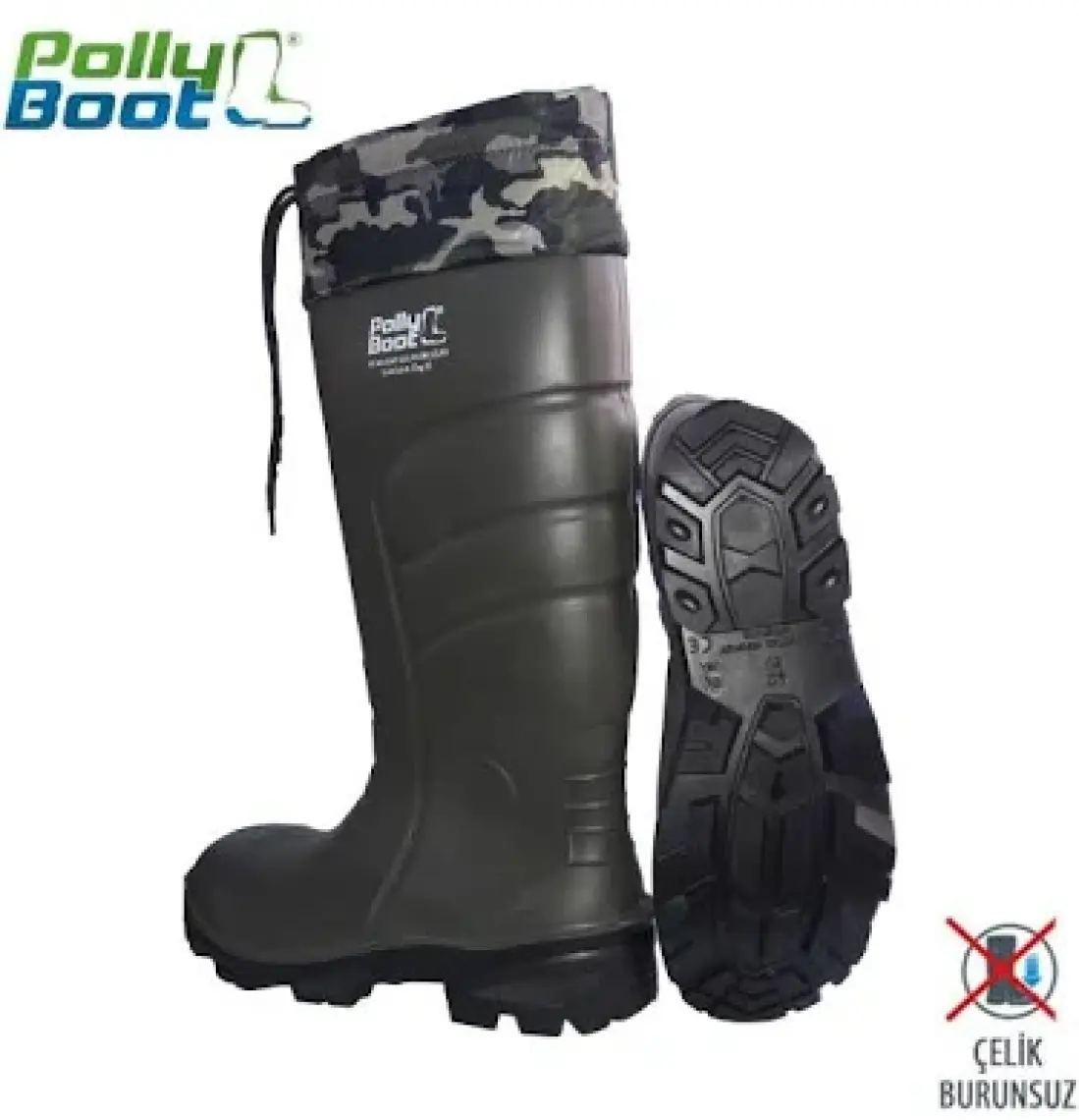 Polly Boot Polyy Boot Galaxy Vega Koyu Haki Boğazlı Çizme