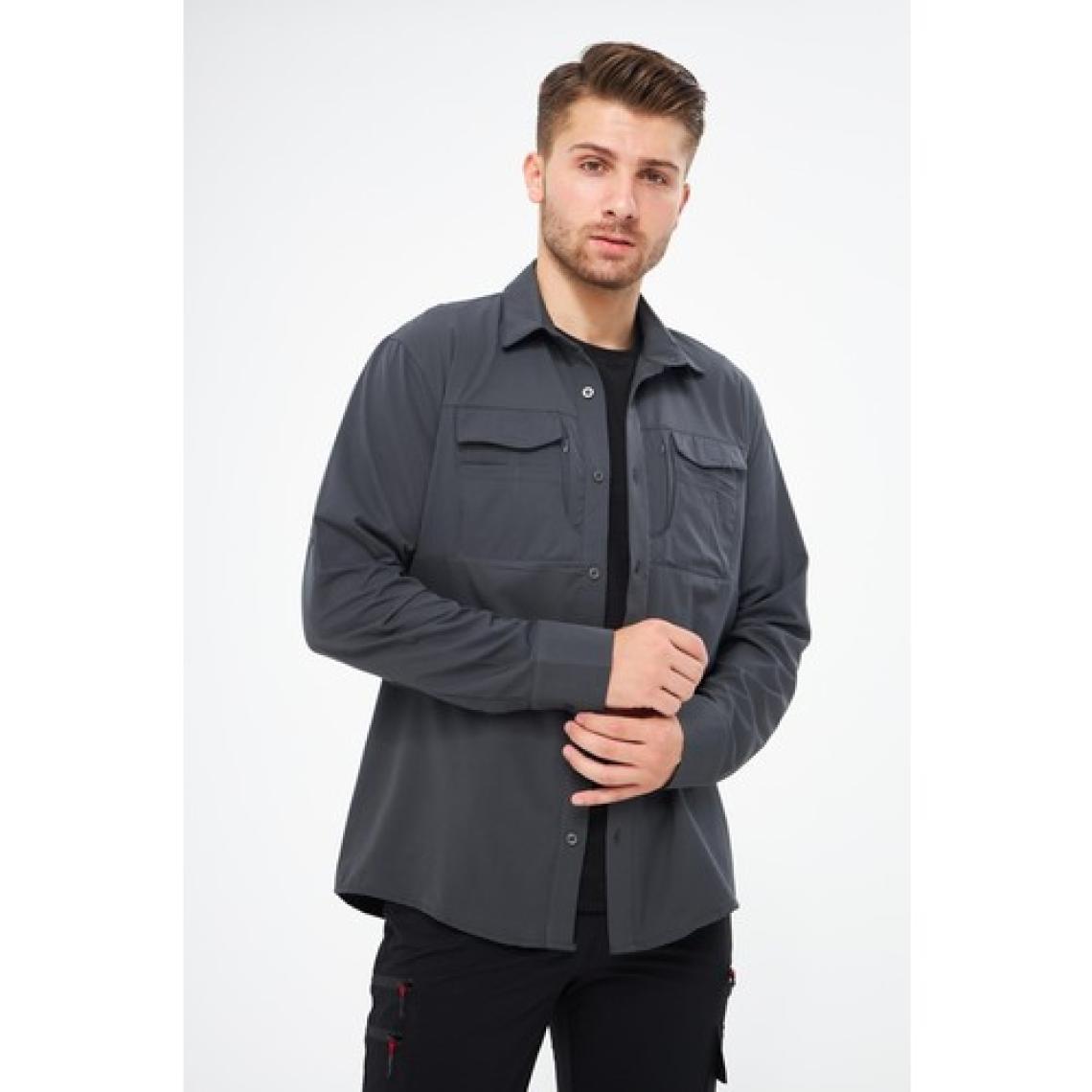 Ghassy Co. Erkek Yakın Koruma Hava Boşluklu Fonksiyonel Cepli Ayarlanabilir Kollu Tactical Gömlek GM-002