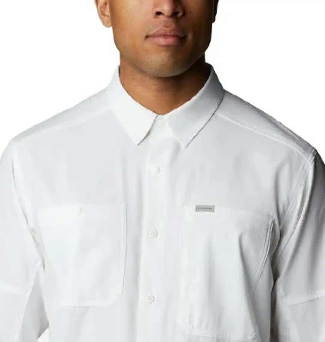 Columbia Silver Ridge Utility Lite Long Sleeve Beyaz Uzun Kollu Gömlek