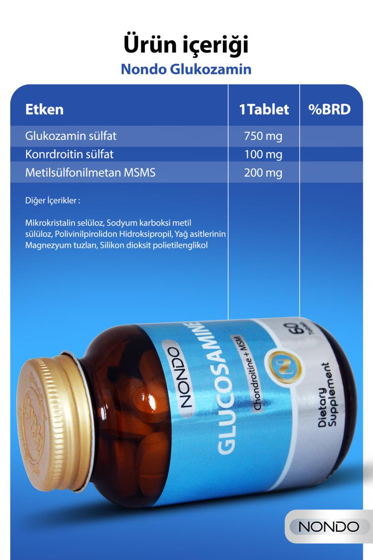 Nondo Glucosamine Glukozamin 60 Tablet