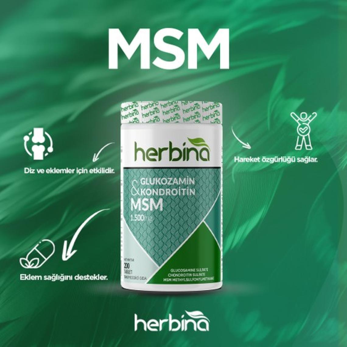 Herbina Glucosamine Kondroitin Sülfat Msm 200 Tablet