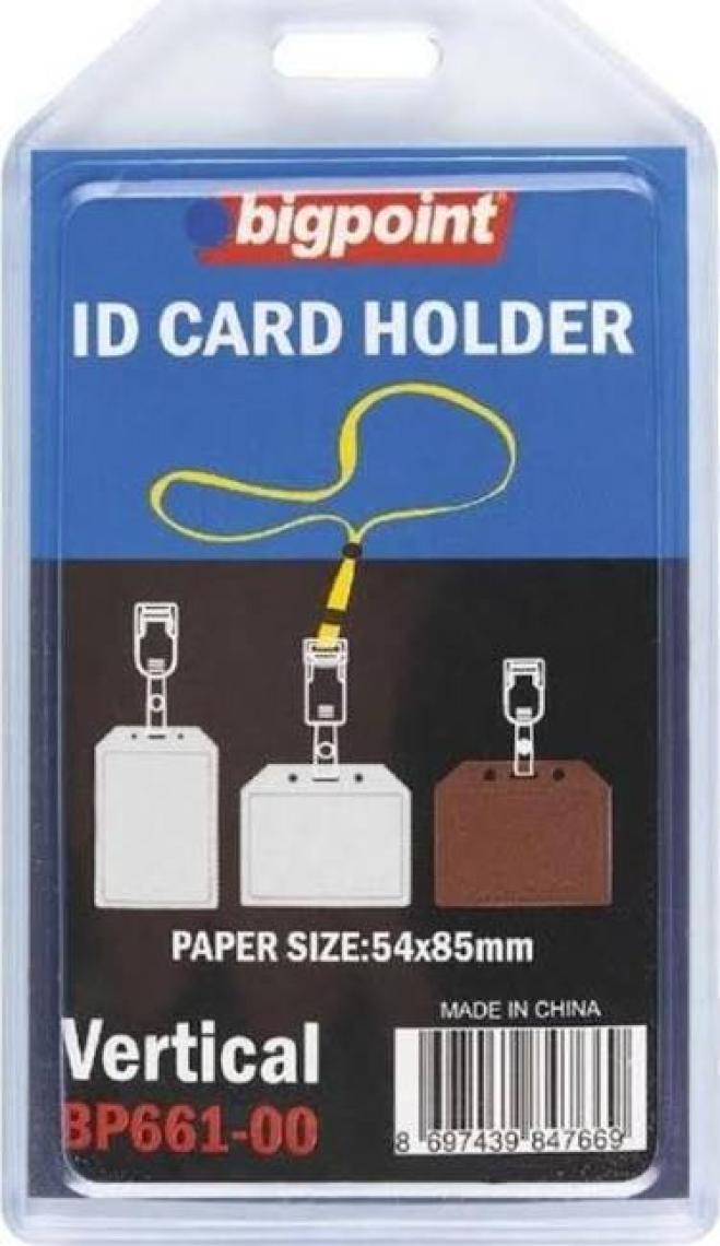 Bigpoint Bp661 Kart Kabı Soft Dıkey Seffaf (54X85)