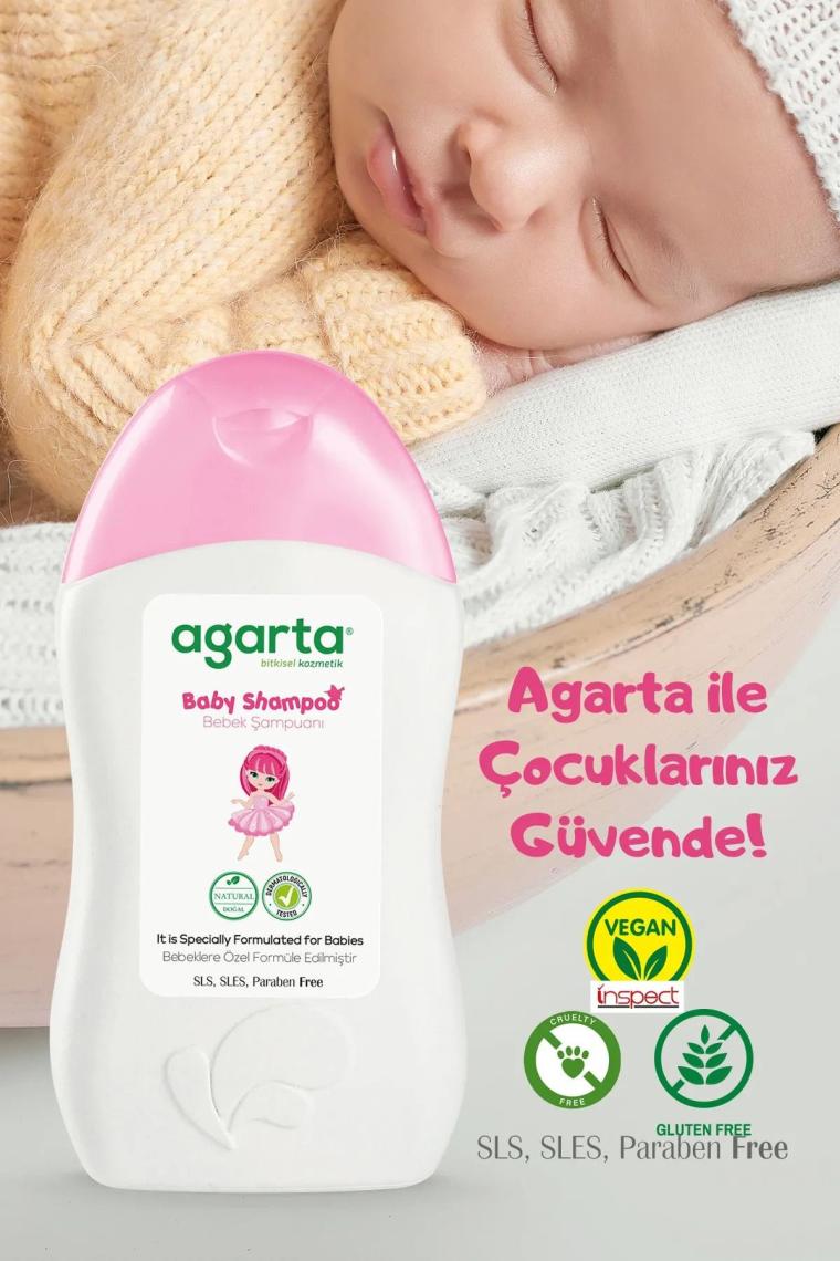 Doğal Bebek Şampuanı Kız Çocuklarına Özel 400 Ml ( 3 Adet )
