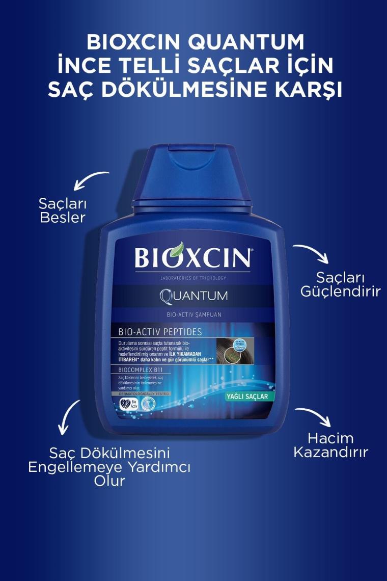 Bioxcin Quantum Yağlı Saçlar için Hacim Veren Şampuan 300 ml