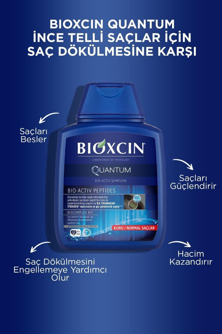 Bioxcin Quantum Kuru ve Normal Saçlar için Hacim Veren Şampuan 300 ml