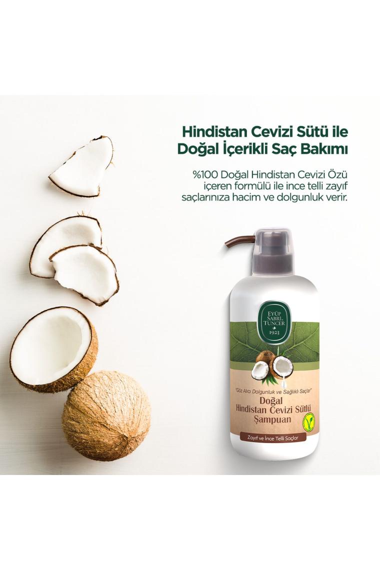 Doğal Hindistan Cevizi Sütlü Şampuan 600 ml