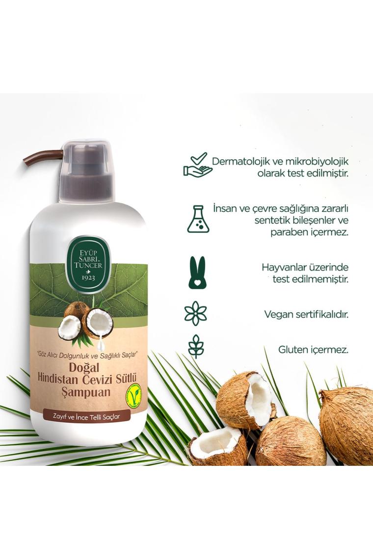Doğal Hindistan Cevizi Sütlü Şampuan 600 ml