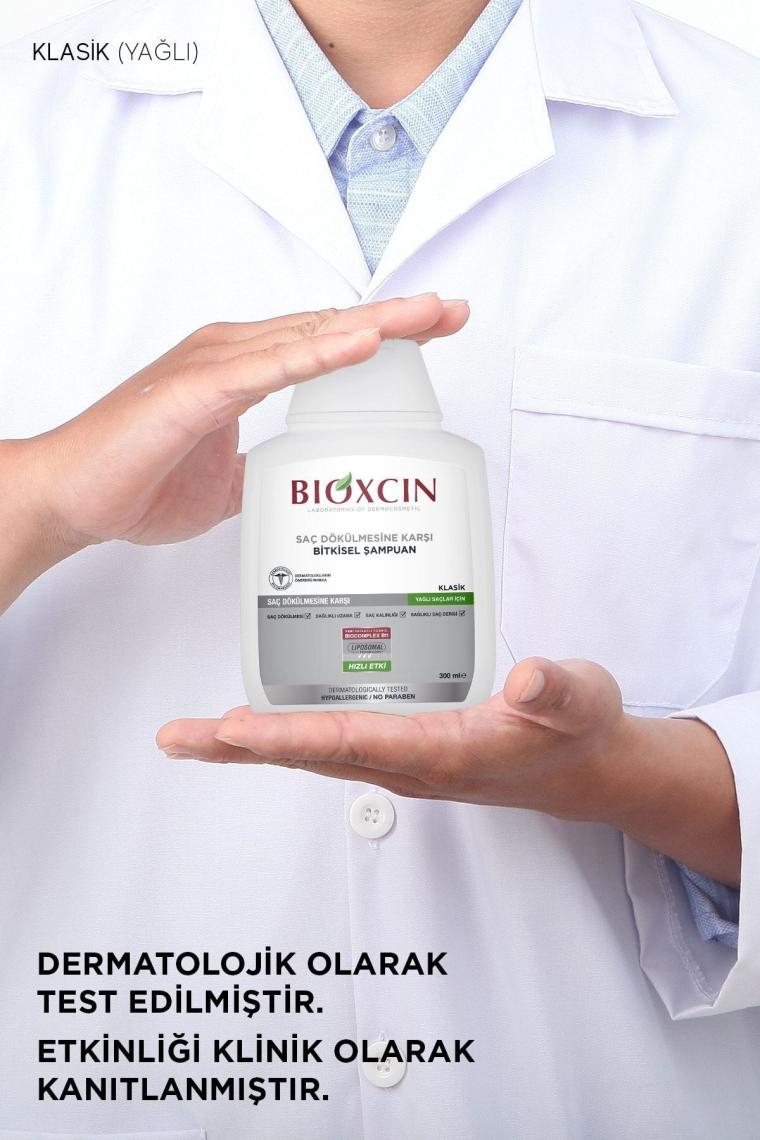 Bioxcin Klasik Bitkisel Yağlı Saçlar için Dökülme Karşıtı Şampuan 3x300 ml