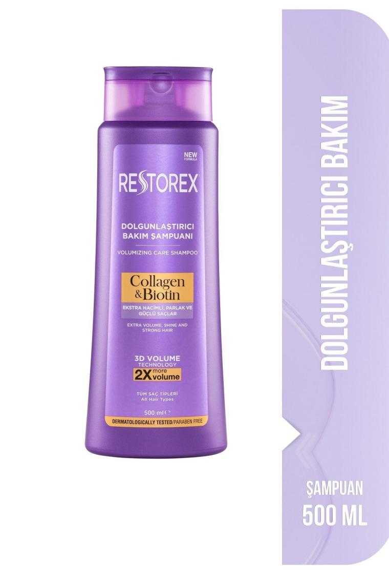 Collagen & Biotin Hacimsiz Saçlar Için Dolgunlaştırıcı Şampuan 500ml