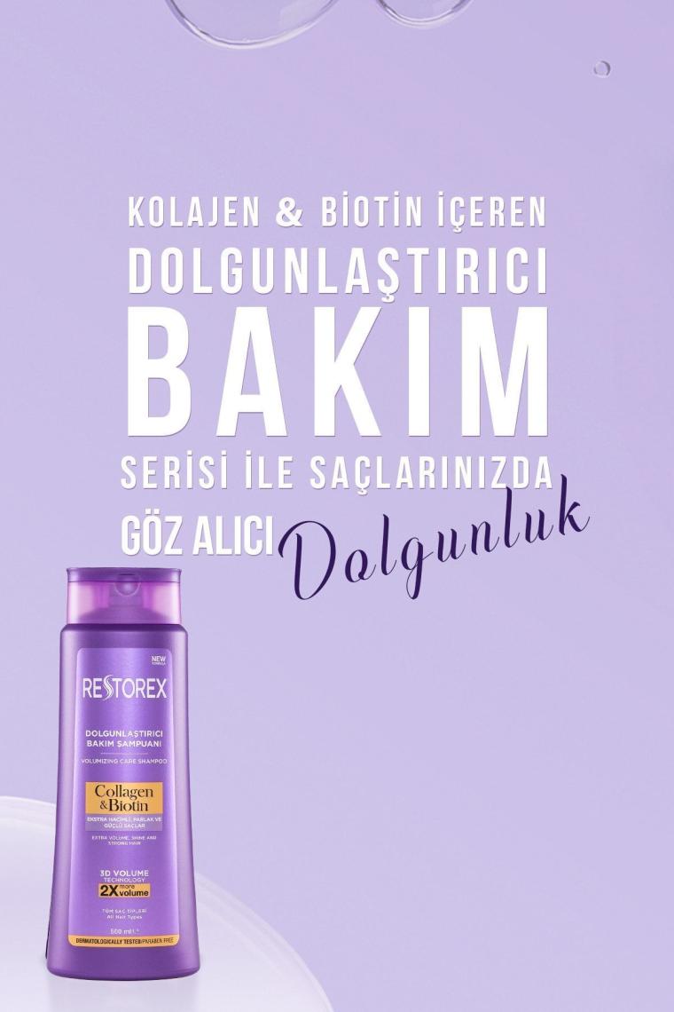 Collagen & Biotin Hacimsiz Saçlar Için Dolgunlaştırıcı Şampuan 500ml