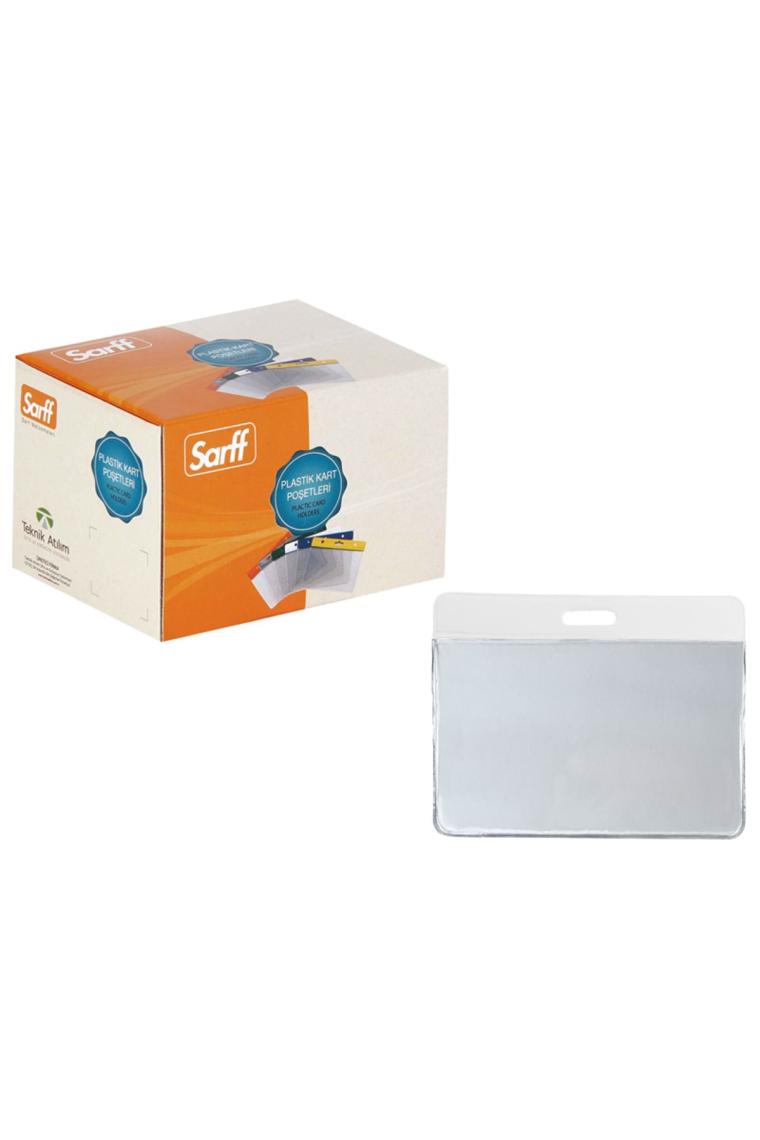 Sarff Pvc Kart Poşetleri Beyaz 100 Ad/Pk. (7.5cmx9.5cm) - 15207002