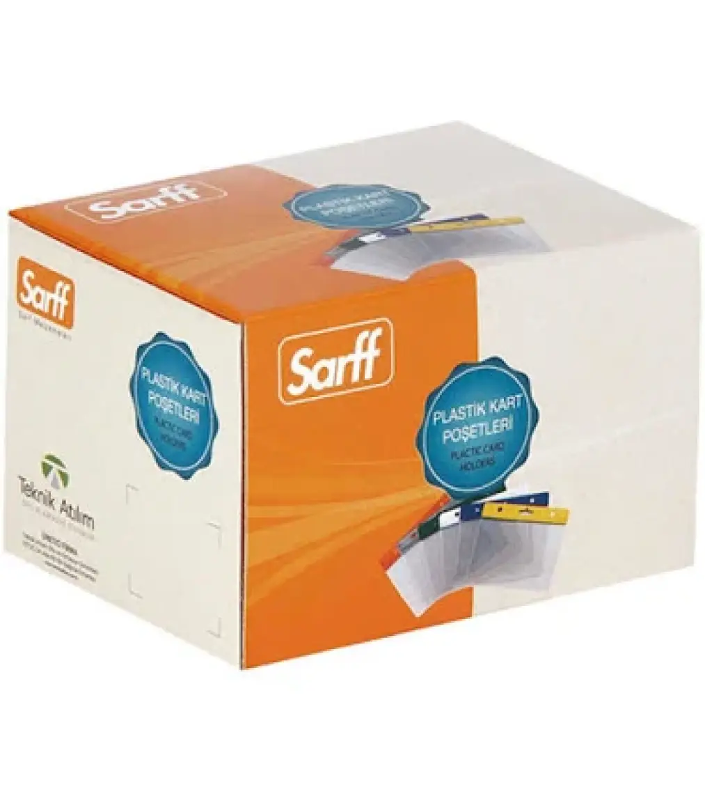 Sarff Pvc Kart Poşetleri Beyaz 100 Ad/Pk. (7.5cmx9.5cm) - 15207002
