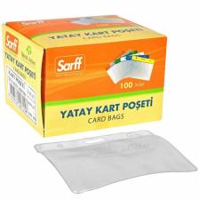 Sarff Pvc Kart Poşetleri 100 Ad/pk.-Şeffaf
