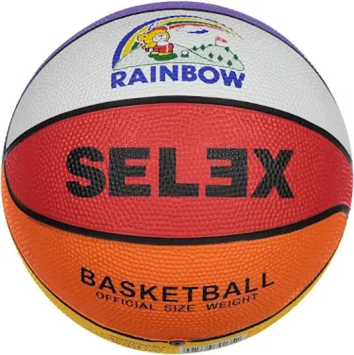 Selex Rb-5 Rainbow Renkli Kauçuk Basketbol Topu